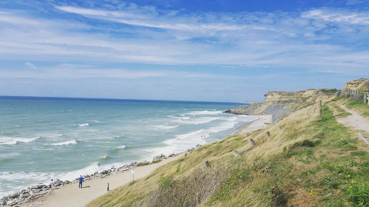 La Côte d'Opale à Wimereux, près de Boulogne-sur-Mer