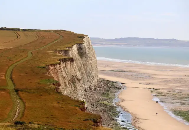 Le cap Blanc-Nez, sur la Côte d'Opale près de Calais